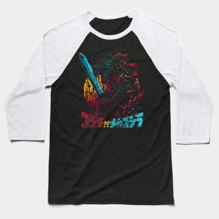 Samurai Godzilla Baseball T-Shirt